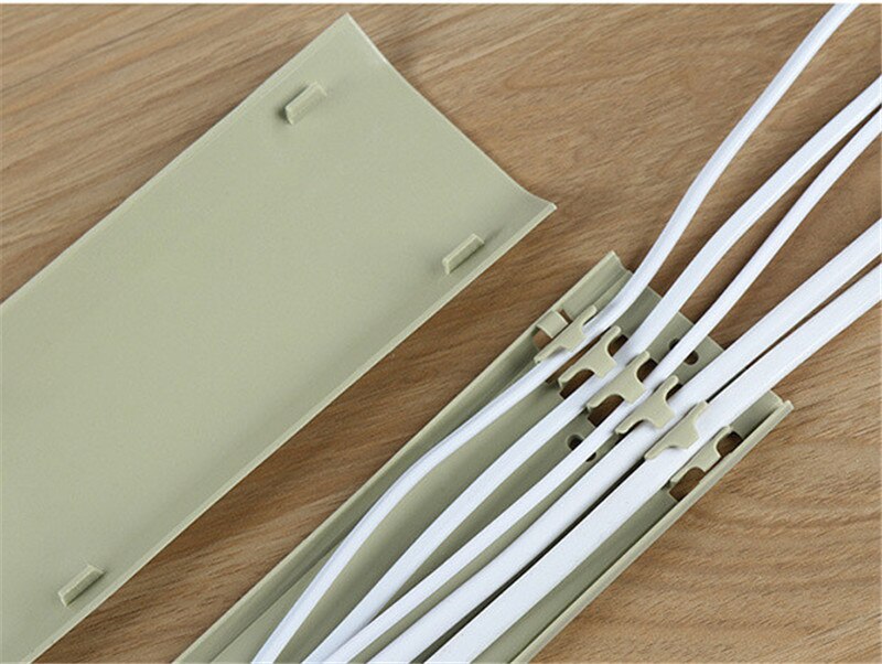 Wall Mount Self-adhesive Cable Cover Protector Home Office Wire Management Cord Organizer Holder Hide Raceway Organiser