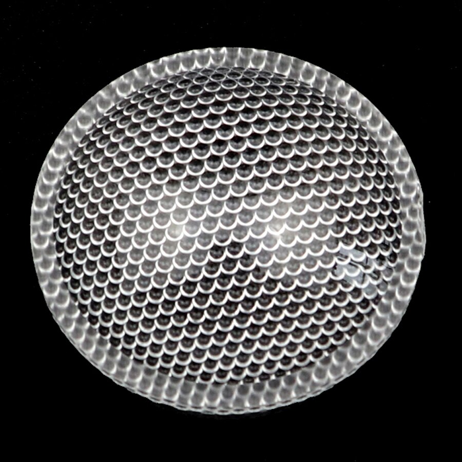 Lente convexa de plástico Plano para linterna, lente reflectora led de 38mm de diámetro o superficie lisa para linterna