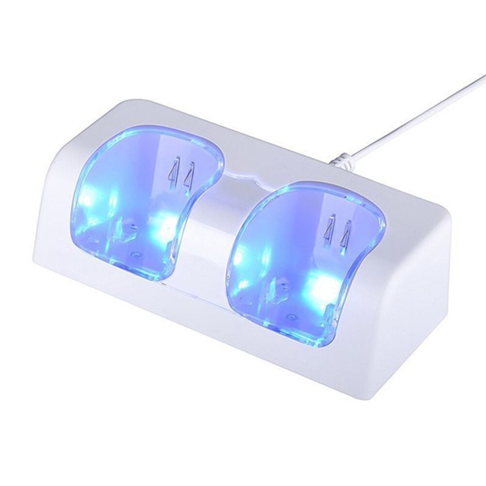Base de carga, cargador, mando a distancia, mando a distancia, Mando de Doble estación de luz LED para Nintendo para Wii