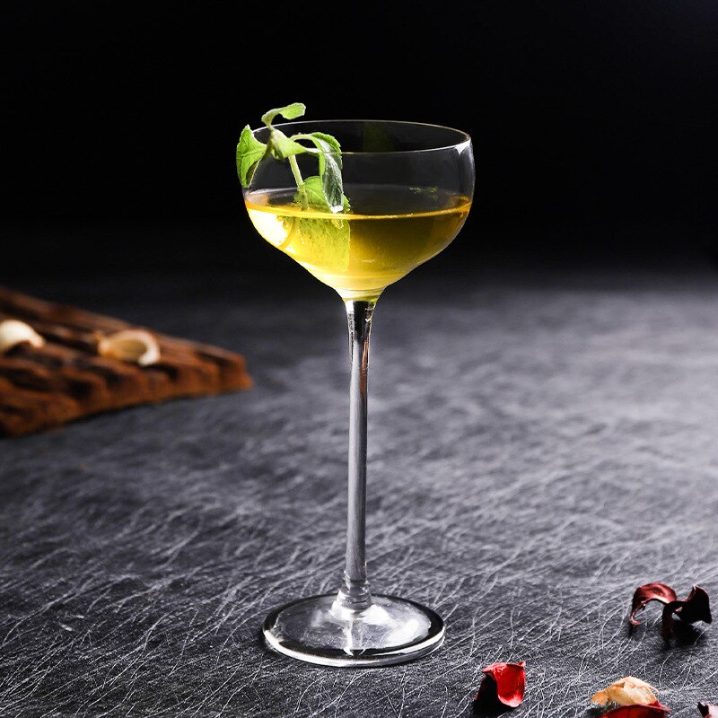 Japanese Handmade Cocktail Glasses， Crystal Glass Goblet Martini Glass