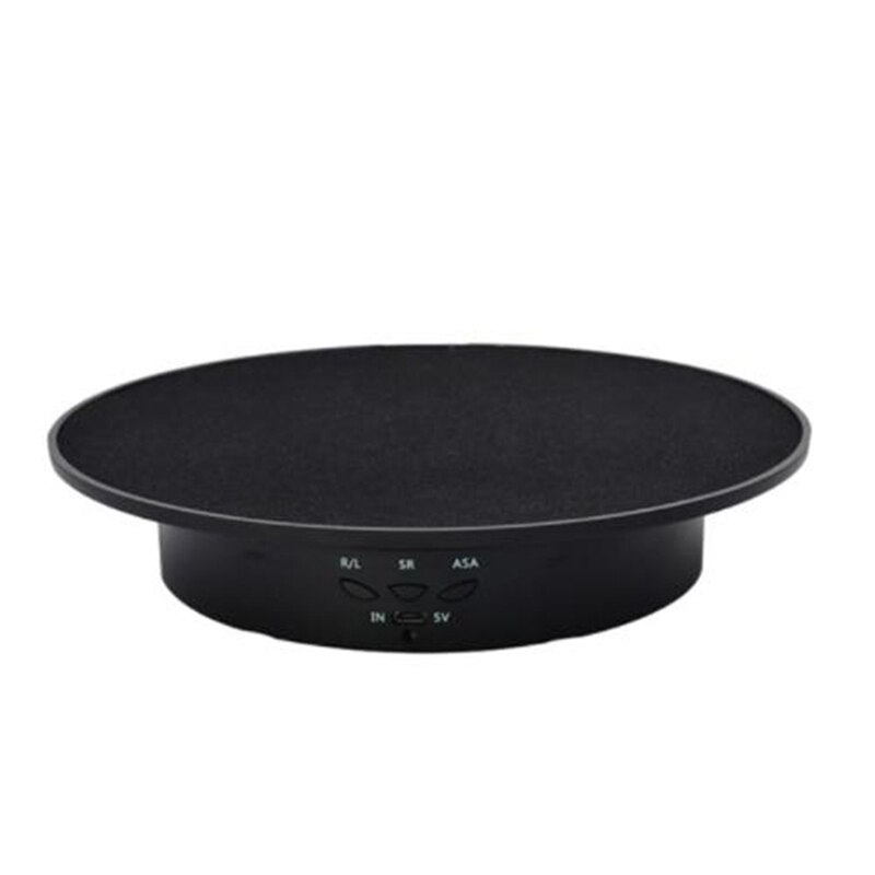 3 Speeds 20Cm Intelligent Electric Rotating Display Stand Turntable Jewelry Holder Battery/USB Power: Auburn