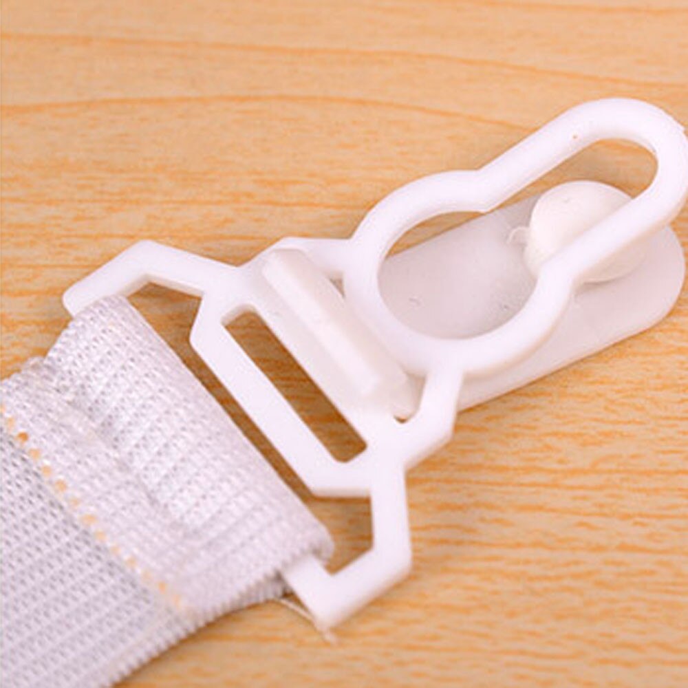 4pcs Bed Sheet Clip Non-slip clip White Skid Elastic Band Retaining Clip For Fixed Bedspreads Non-slip clip Blanket Gripper