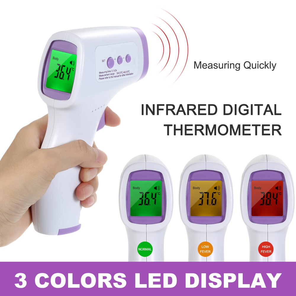 Non-contact Infrarood Ir Temperatuur Infrarood Temperatuur Meter Digitale Temperatuur Gun Lcd Display Termometro