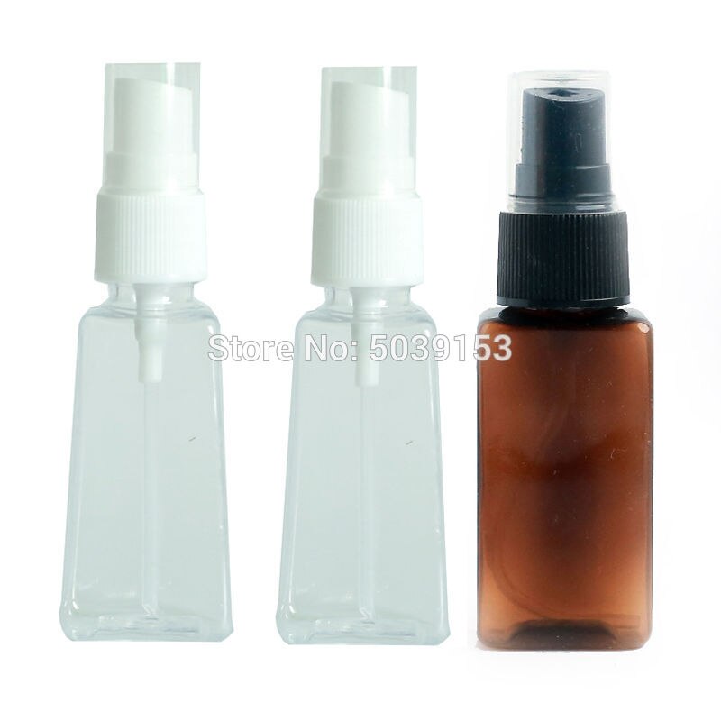 30ml Square Transparent Portable Travel small Empty Spray Bottles Plastic Refillable Cosmetic Containers Liquid Organizer: 3PCS Mixed3
