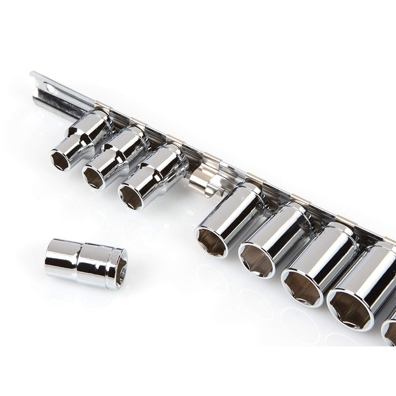 Prise support étagères 1/4 pouces 3/8 pouces 1/2 pouces avec 16 Clips sur Rail outil organisateur de stockage