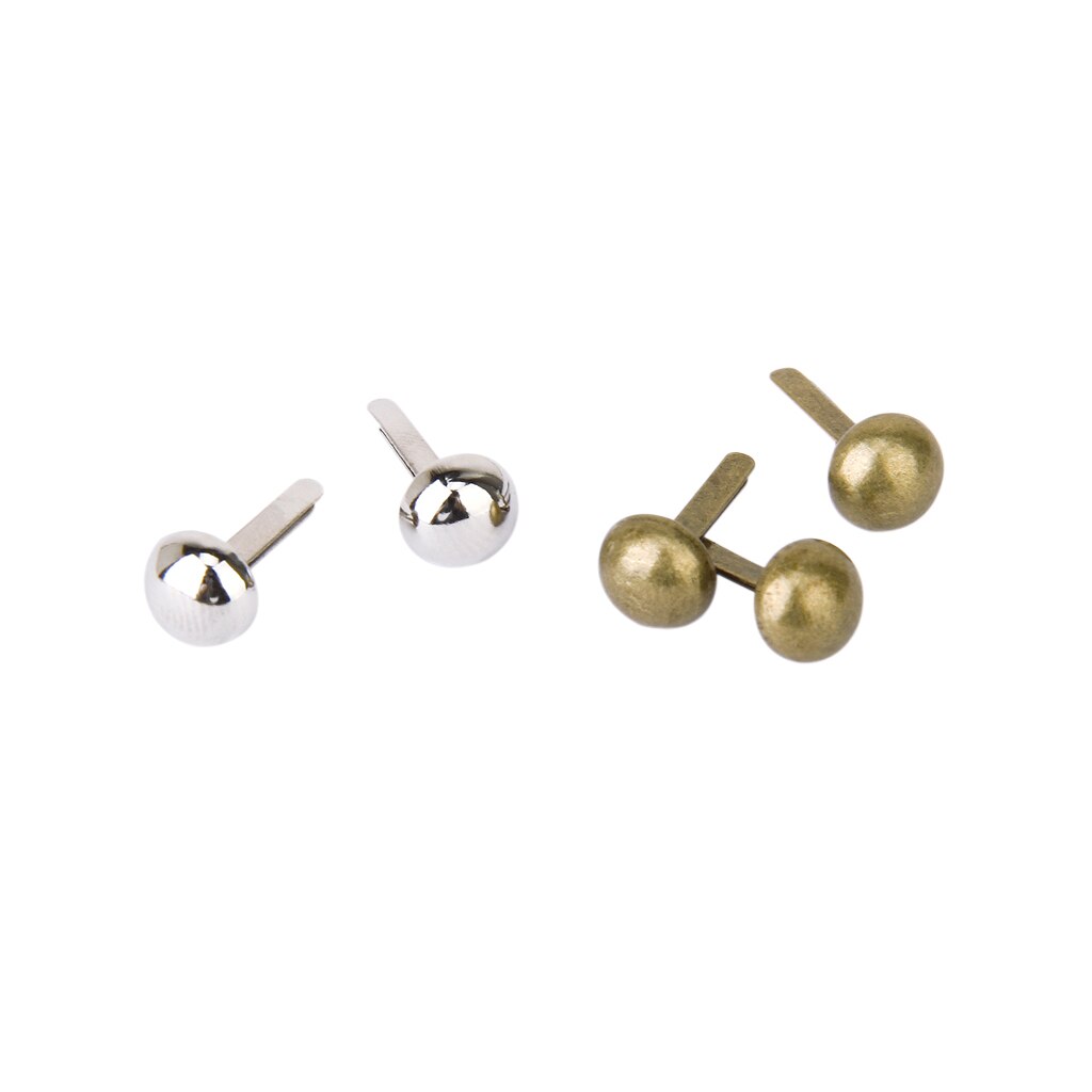 200 Pcs Ronde Metalen Brads Voor Scrapbooking Brads Klinknagels Plakboek Versiering 6x10mm