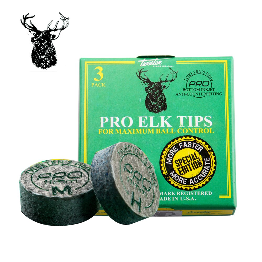 ELK-PRO Tip Billiard Cue Snooker Cue 10mm/10.5mm/11mm Tip M/H/EH Billiad Accessories For Ronnie O'Sullivan