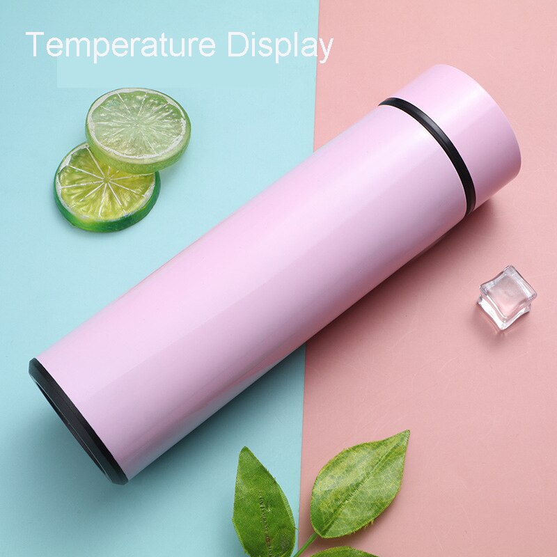 Touch Display Temperature Kettle 500ml Electric Kettles Stainless Steel Vacuum Intelligent Kitchen Appliances Insulation Cup: L