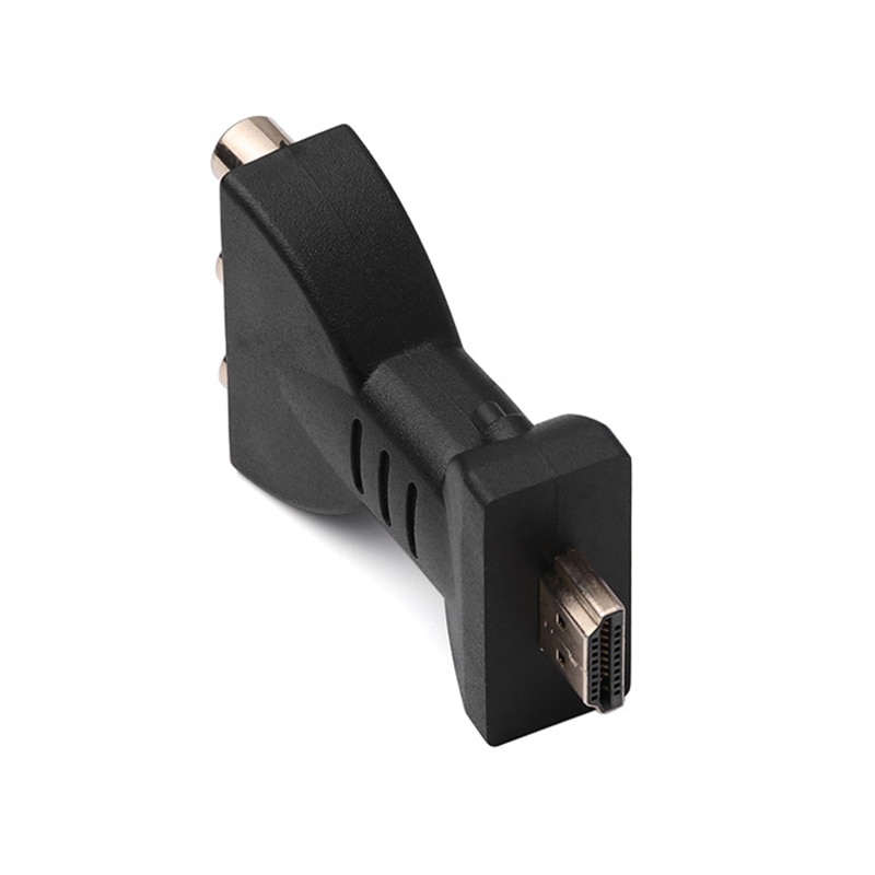 Vga a Hdmi componentes de la computadora Mini sonido AV Digital Cables señal HDMI a 3 RCA cobre conversor plástico Video