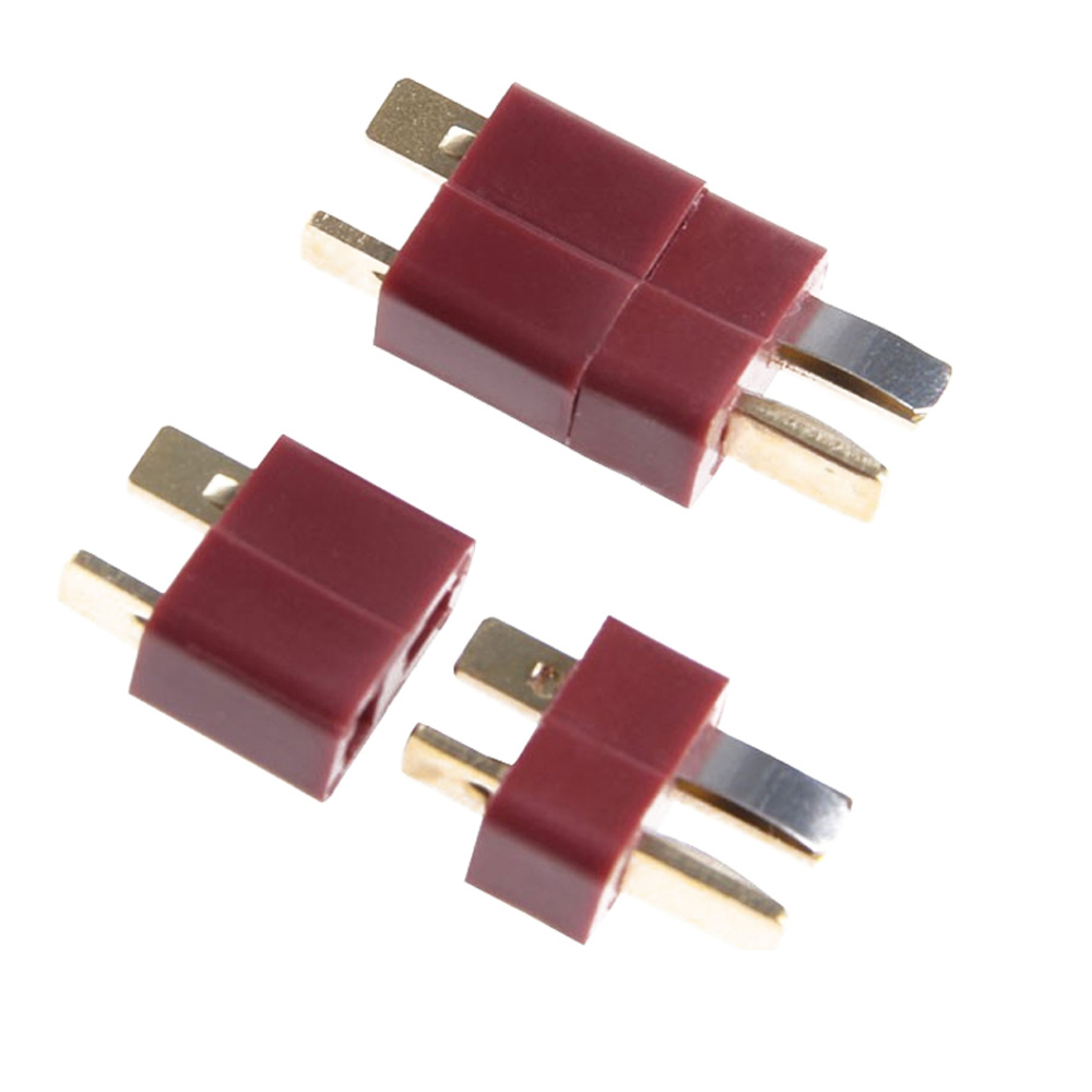 20pcs/lot T Plug Deans Connectors Male & Female DC 500V 25-50A For RC Hobby Helicopter Lipo Battery DIY Accessories