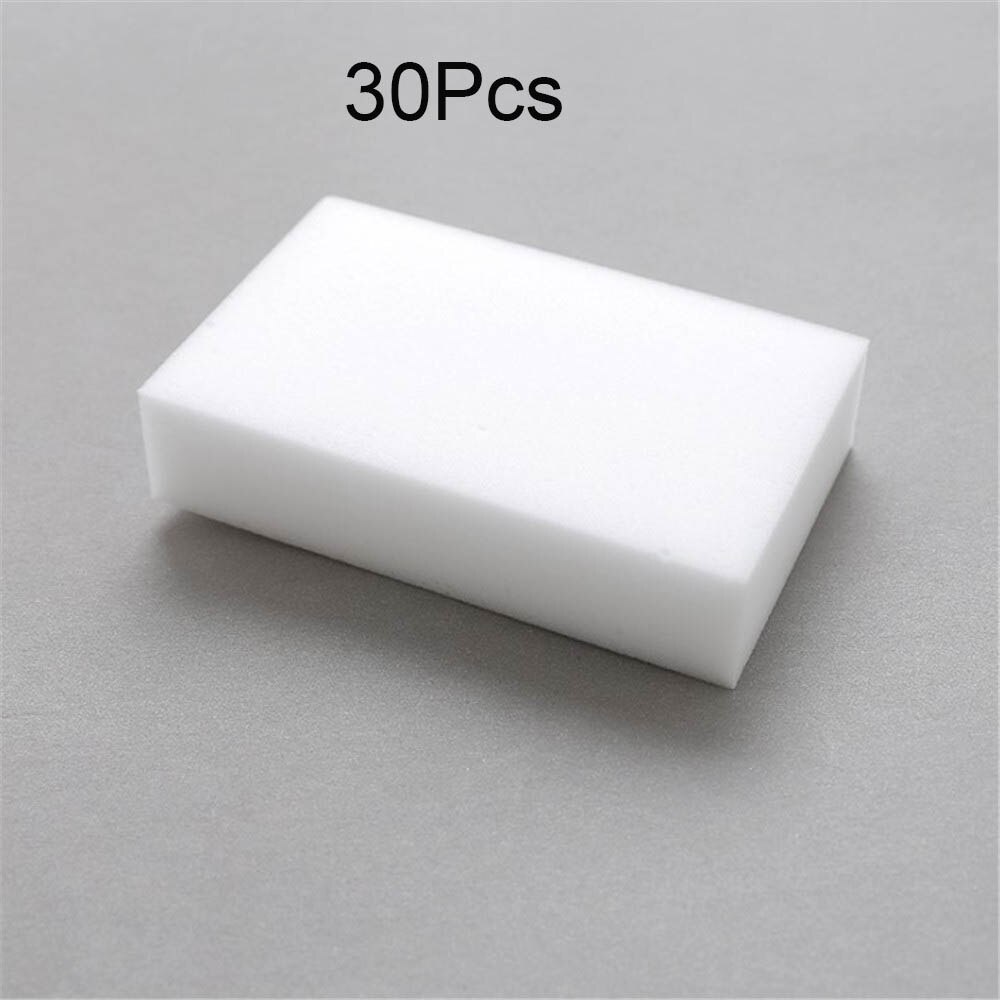 White Melamine Sponge Magic Sponge Eraser For Kitchen Office Bathroom Clean Accessory/Dish Cleaning Nano 100*60*20mm: 30pcs