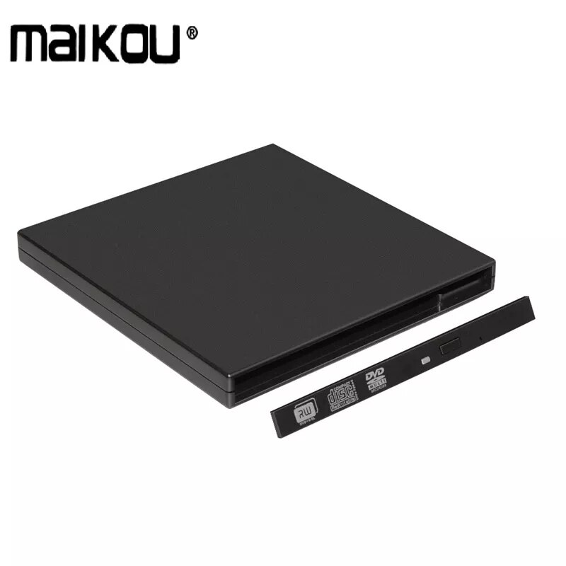 12.7mm USB 2.0 External DVD/CD-ROM Case For Laptop Desktop PC Optical Disk Drive SATA To SATA External DVD Enclosure: Default Title