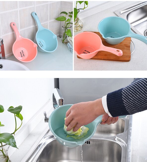 2 Stuks Dikke Water Scoop Keuken Lange Handvat Water Lepel Baden Water Scoop Kinderen Baby Bad Scoop Scoop Water Scoop.