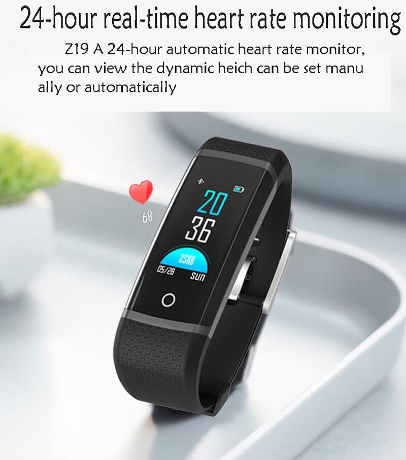 Bluetooth Smart Horloge Sport Waterdichte Smart Polsband Voor Mannen Vrouwen Hartslag Fitness Monitor Smartwatch Band Voor Android Ios