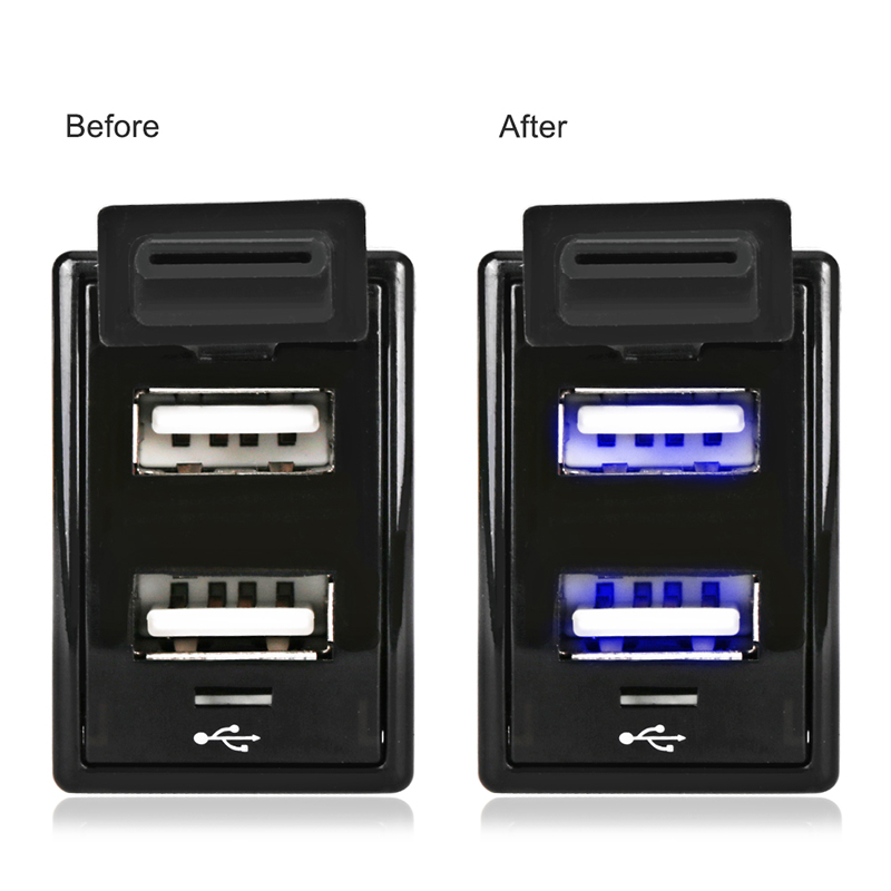 Doppelte usb-ladebuchse für mazda-autos