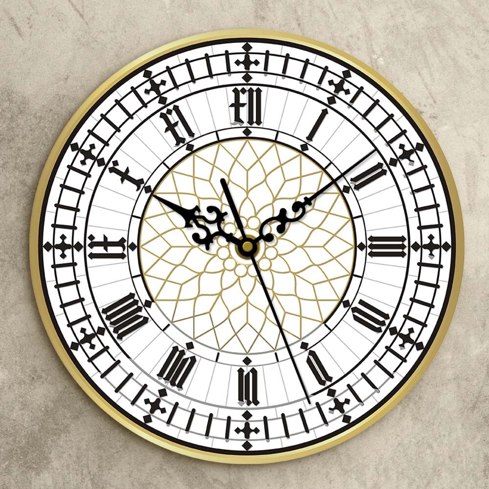 Big Ben-Reloj de pared moderno y contemporáneo, accesorio Retro, silencioso, sin tic-tac, decoración del hogar en inglés, de gran Reino Unido y Londres