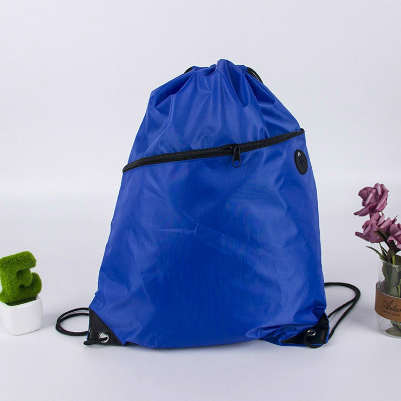 Mini Waterproof Nylon Shoe Bags Storage Gym Bags Drawstring Dust Backpacks Storage Pouch Outdoor Travel Duffle Sports Bags 30: Blue