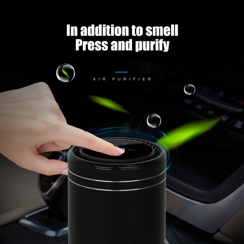 Portable Negative Ion Car Air Purifier For Allergies Smoke Dust And Odor Eliminator For Home Bedroom Office