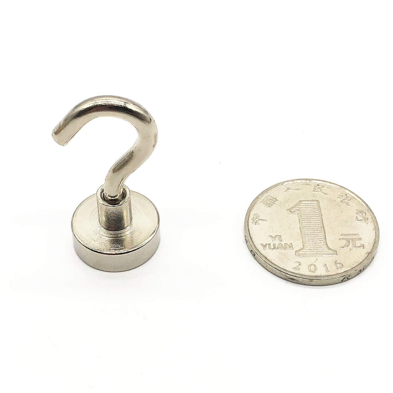 Ptsnet super sterk neodym magnet magnetisk krok henger nøkkel frakk kopp henger henger for hjemmelagring 16mm diameter 5kg strøm