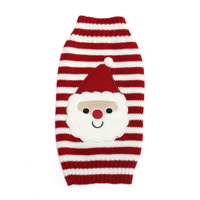 Suéter patrón de Santa Claus de Navidad para perro salchicha, ropa de invierno para perros pequeños, suéter para perro Chihuahua: XXL