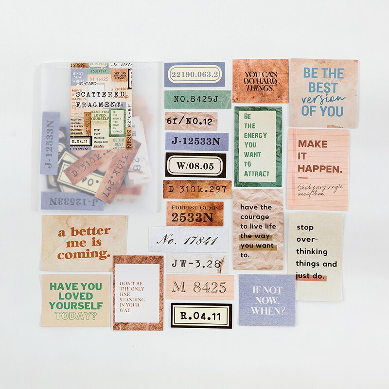 40 pz/pacco Vintage ▾ inglese letteratura lettere adesivi retrò etichetta etichetta adesiva per Scrapbooking spazzatura regalo decorazione di cancelleria: 2