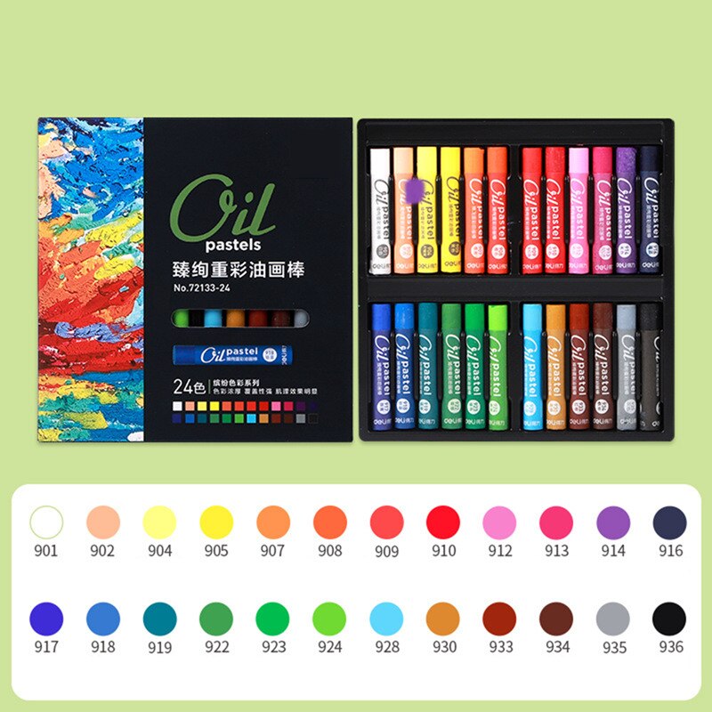 Drawing Crayons Set Colors For Paint Children School Art Stationery Supplies Kids Oil Pastel Wax Pencils: DLBF-24