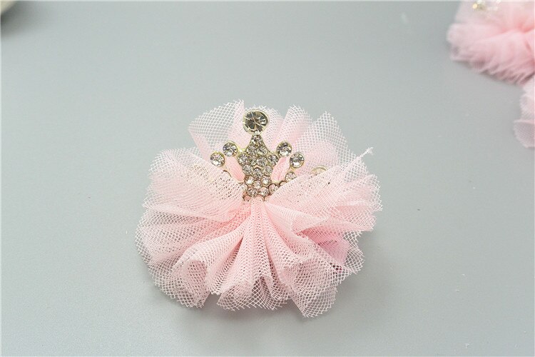 Presilhas de cabelo para crianças, grampos de cabelo de coroa de strass princesa acessórios de cabelo prendedores de cabelo para bebês tiara estéreo grampos de cabelo fofos para meninas