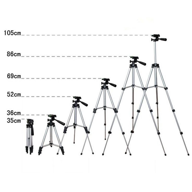 Letvægts mini mini stativ 4 sektioner universal kamera stativ fotostativ