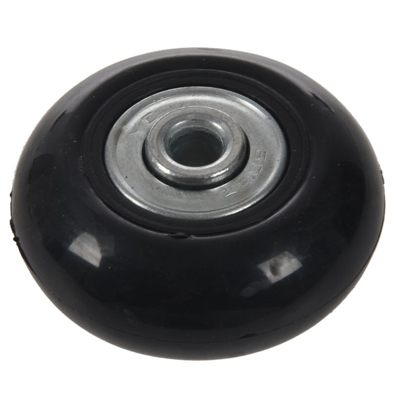 2 setti 45 x 19mm matkalaukku / inline ulkoluistimen vaihtopyörät mustat