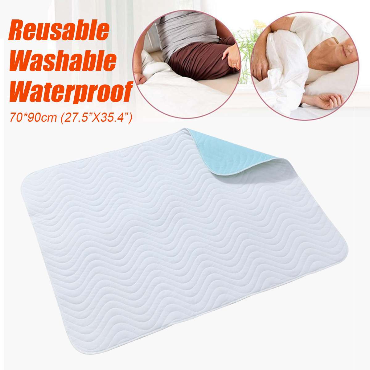 Bébé adulte imperméable à l'eau feuille Urine tampons à langer tampon d'urine réutilisable infantile literie Incontinence Patient Pad Nappy matelas à langer