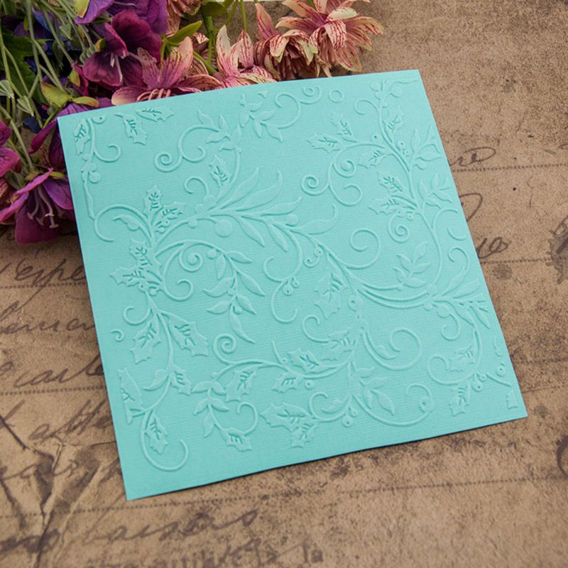 Plastic Embossing Folder Template DIY Scrapbook Photo Album Card Craft DIY Vine-S001