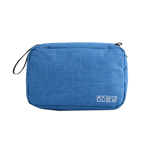 Women Men Travel Hanging Cosmetic Bag Makeup Necessary Toiletry Wash Organizer Beauty Vanity Make Up Pouch Luggage Accessories: Sky blue
