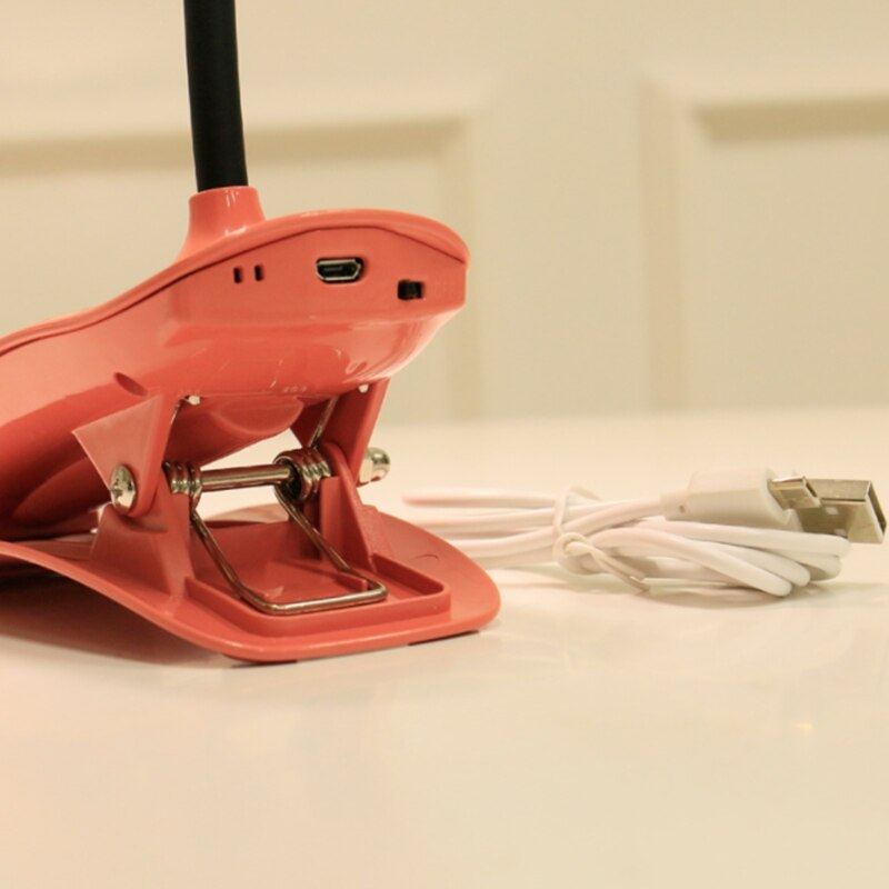 Led Desk Lamp Flexible Gooseneck Press Dimming for Book Bed Office