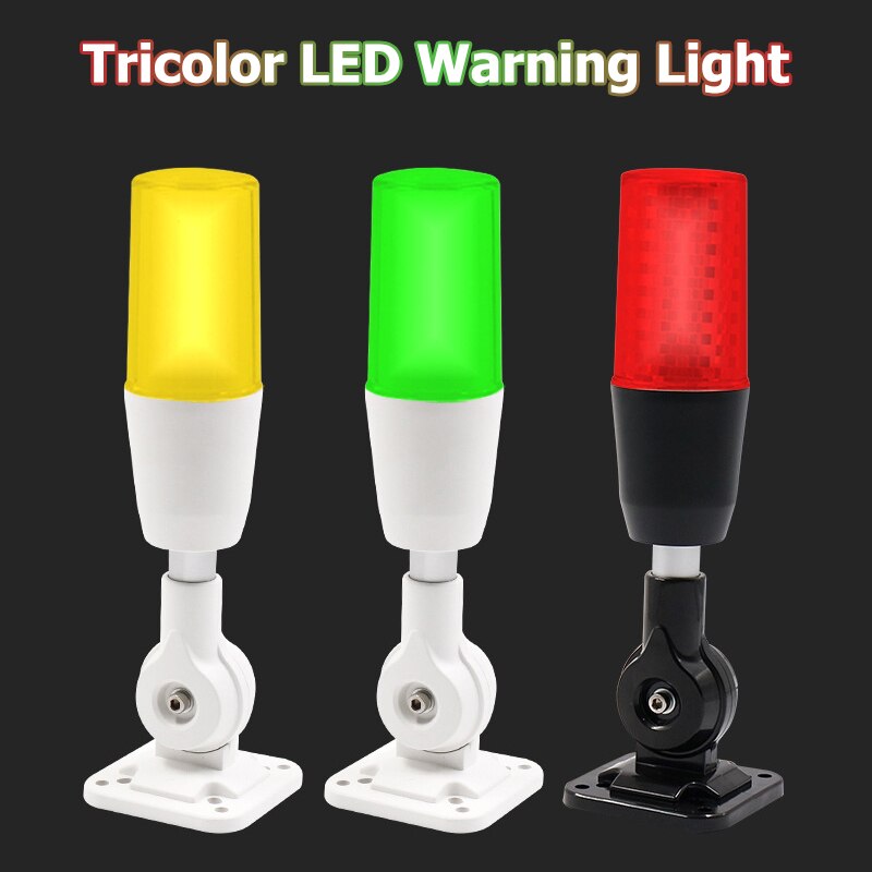 Multi-function LED Warning light 1 layer Tricolor folding LED warning lamp Flashing SOS Lamp Safety Indicator Light