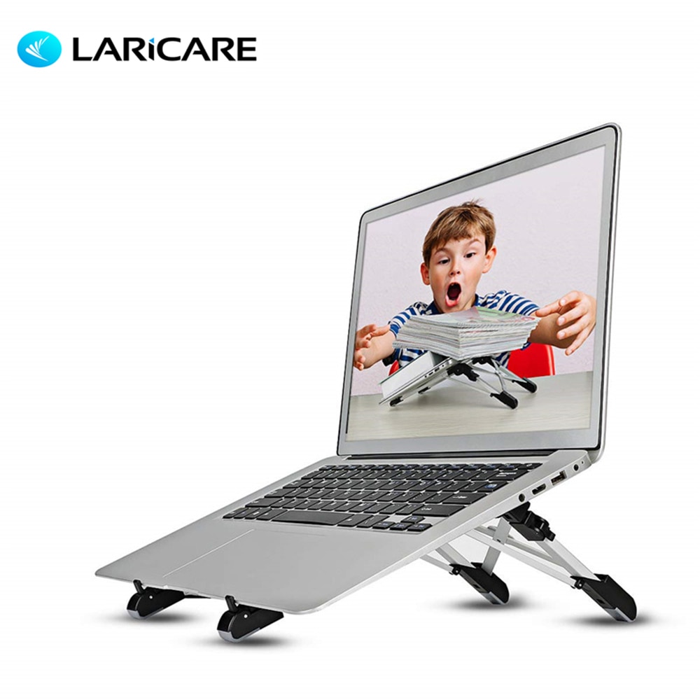 Opvouwbare Laptop Stand Houder Riser Aluminium Opvouwbare Draagbare Notebook Verhooging Beugel Verstelbare PC Stand