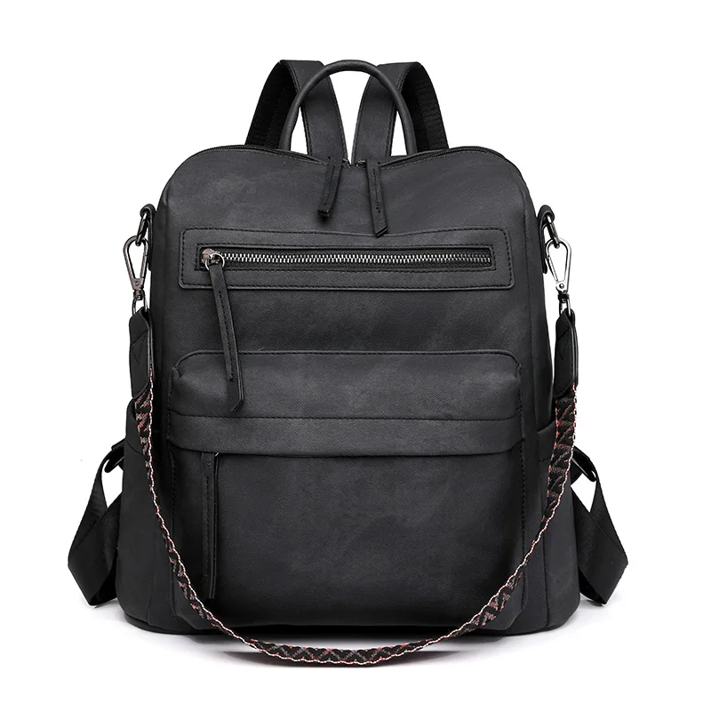 Wasserdichter Rucksack aus Leder für Damen, Diebstahlsicherer Rucksack, umwandelbar, modisch, lässig, Umhängetasche für Reisehandtaschen: Beige