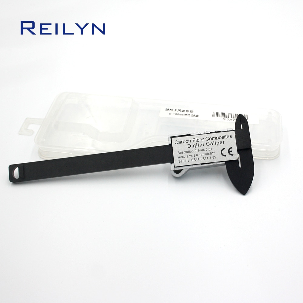 LCD display digital caliper 1pc Electronic Digital caliper 0-100mm 0.01mm plastic digital measurement gauge