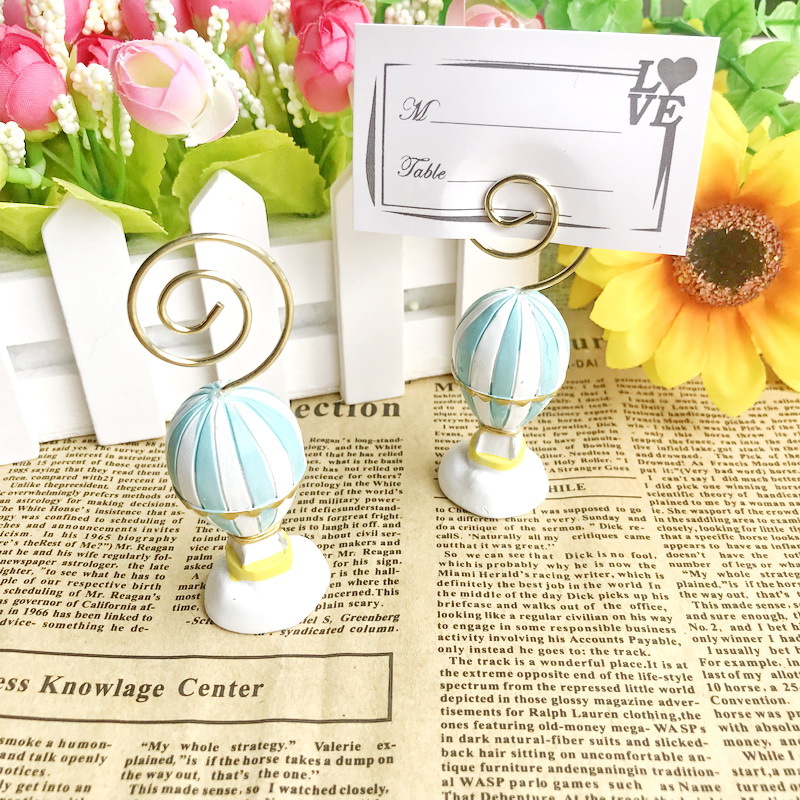 30PCS Air Balloon Place Card Holder Name Card Holders Wedding Party Table Decoration Favors