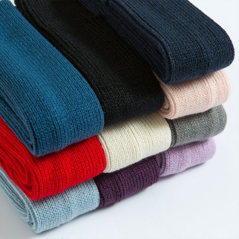 Étriers chauffe-jambes, manchettes de bottes, tricot côtelé, sans orteils, danse, Yoga, chaussettes hautes, R7RF