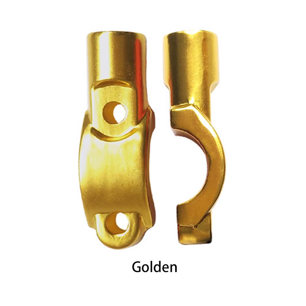 Motorcycle Rear View Mirror Bracket Mount Adapter Holder Clamp Screw Universal For Bike ATV CNC Aluminum 22mm 7/8" Handlebar: golden