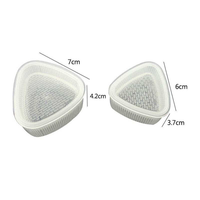 2 pièces bricolage triangulaire Sushi moule japonais Onigiri riz boule alimentaire presse Sushi fabricant moule Sushi nourriture cuisine Kit Bento outils TXTB1
