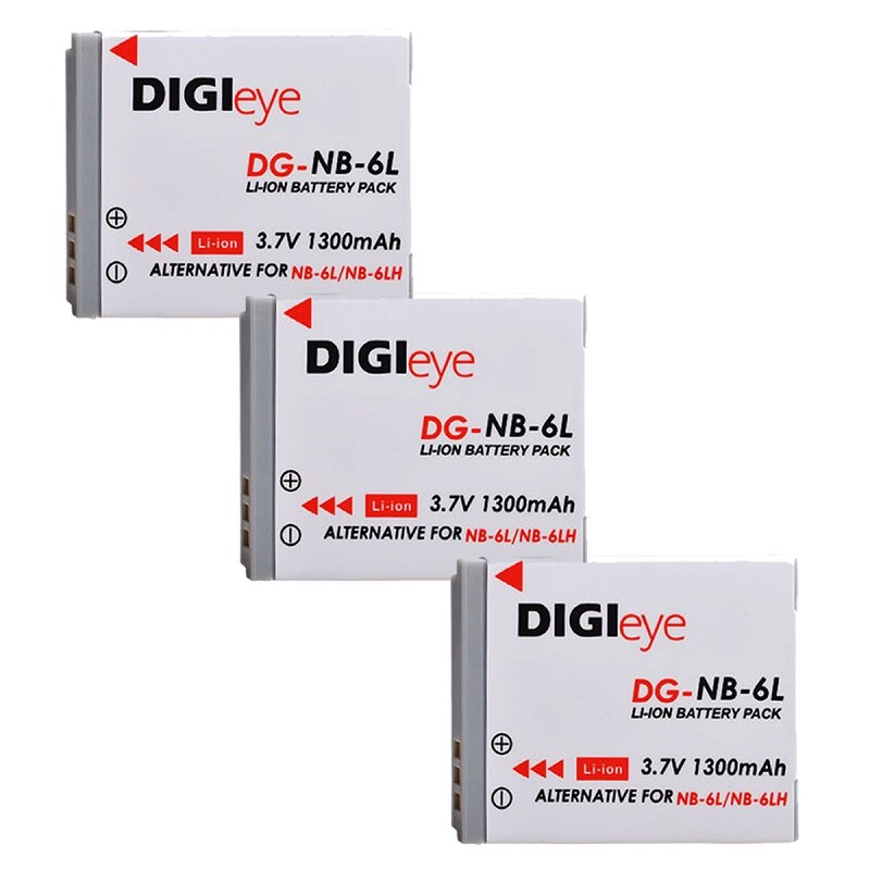 Batería de ion de litio NB 6L NB-6LH Akku + cargador Digital para Canon power-shot IXUS 310 SX240 SX275 SX280 SX510 SX500 HS 95 D10 D20 D30: YELLOW
