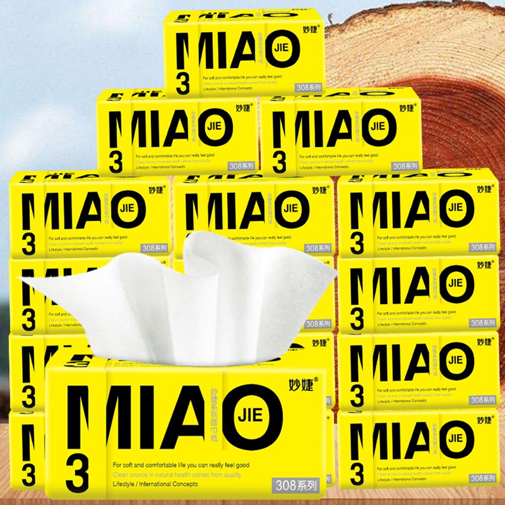 10 stk multifold papirhåndklær 300 ark tremasse papir tissue restaurant hjemmekontor reise 4- lags serviett