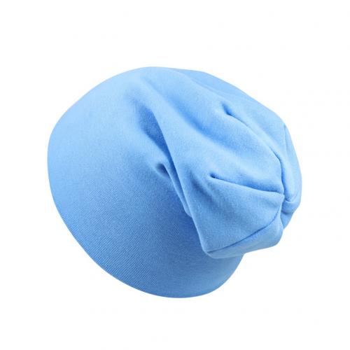 Berretto da bambino per bambini in tinta unita carino berretto da bambino per bambina cappello in maglia di cotone caldo morbido e caldo grandi regali per bambini: Blu