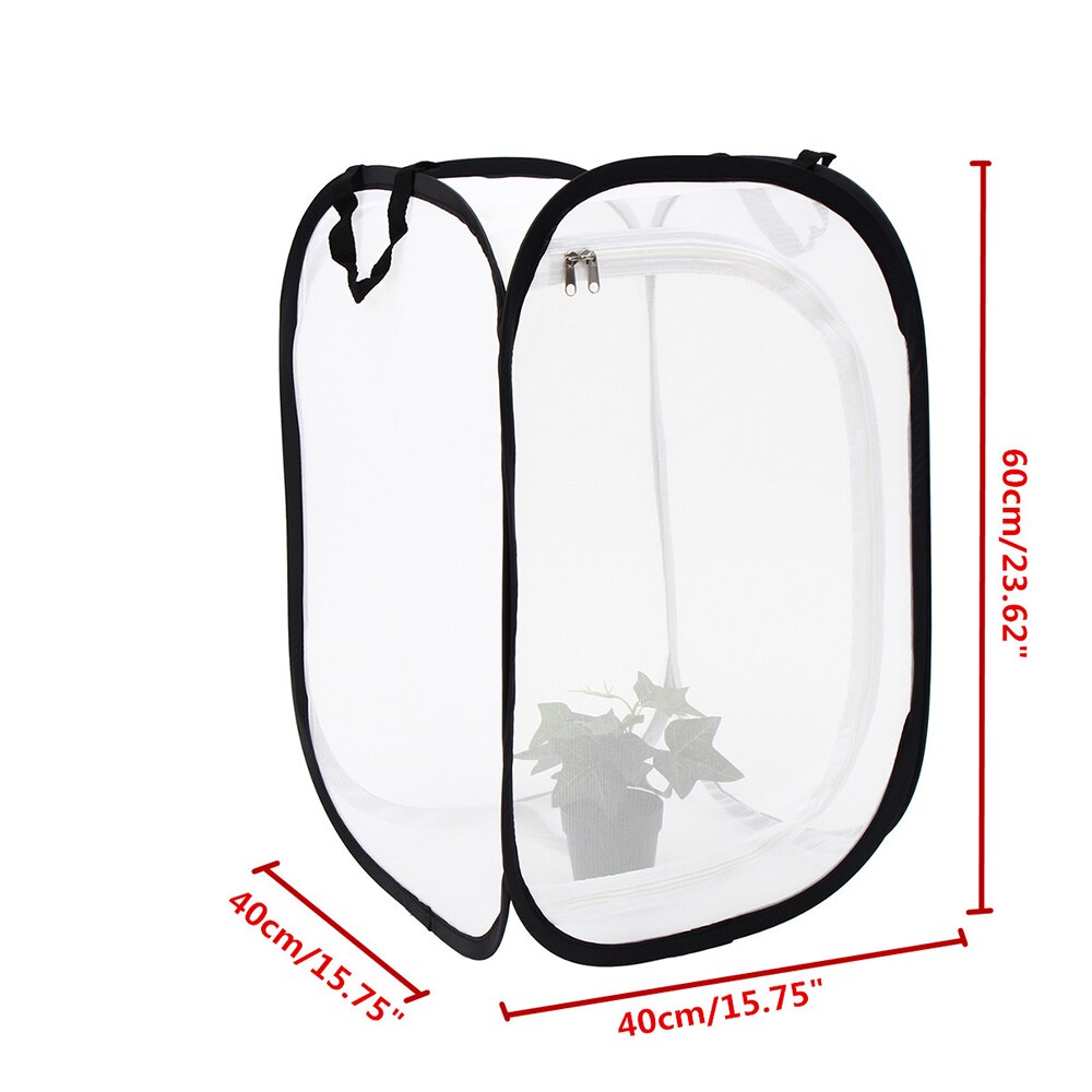 Collapsible Insect Cage Mesh Insect Cage Garden Butterfly Mantis Stick Breeding Zipper Cages Net Cloth Mesh Cage Breeding Box