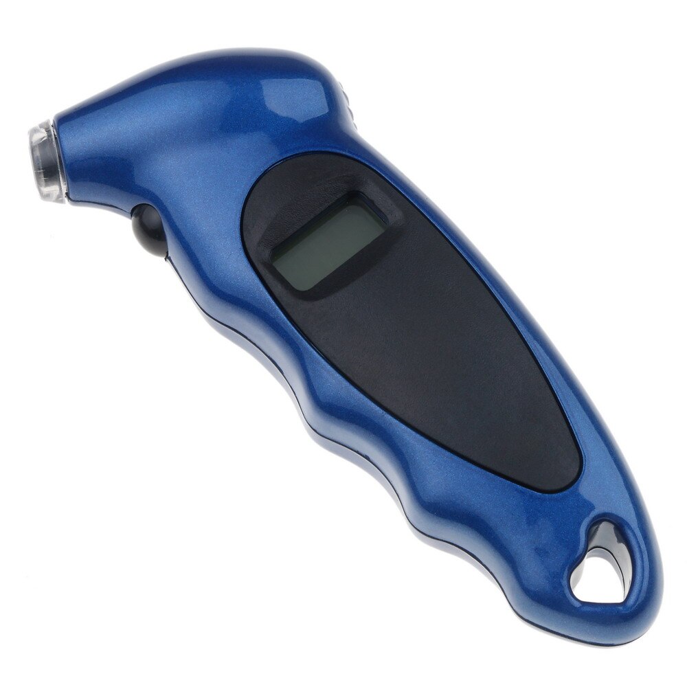 Digital Car Tire Tyre Air Pressure Gauge Meter LCD Display Manometer Barometers Tester for Car Truck Motorcycle Bike: blue