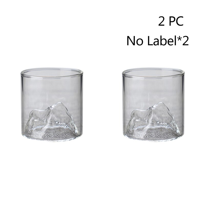 Japan 3D Berg Whiskey Glas Gletscher Altmodische Whiskey Felsen Gläser Whiskey-glas Wodka Tasse Wein Becher: Ax2