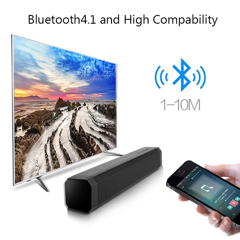 VTIN TOP Wireless Bluetooth 4.1 Speaker Outdoor Indoor Chargable Soundbar Speaker With Lound Stereo Rich Bass Party Speaker