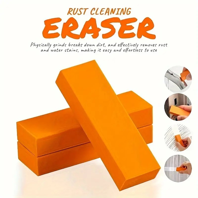 "Efficient Limescale Eraser, Stainless Steel Rust Remover for Kitchen Faucets, Cleaning Rubber for Household Scale Stain Tool"