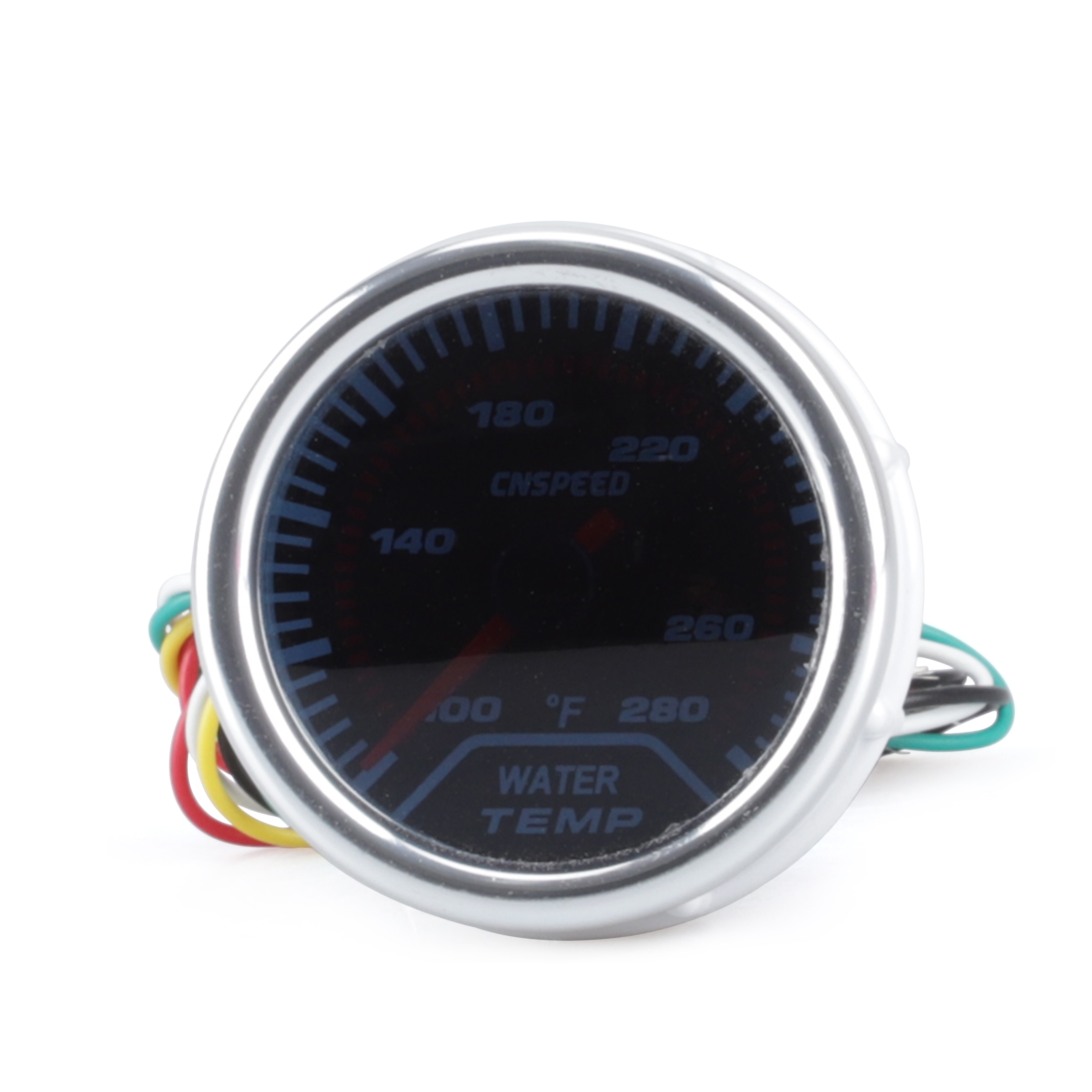 Auto Water Temp Gauge 2" 52mm Smoke Lens 100-280 ℉ Pointer Water Temperature Gauge Fahrenheit Car Meter YC101228-F